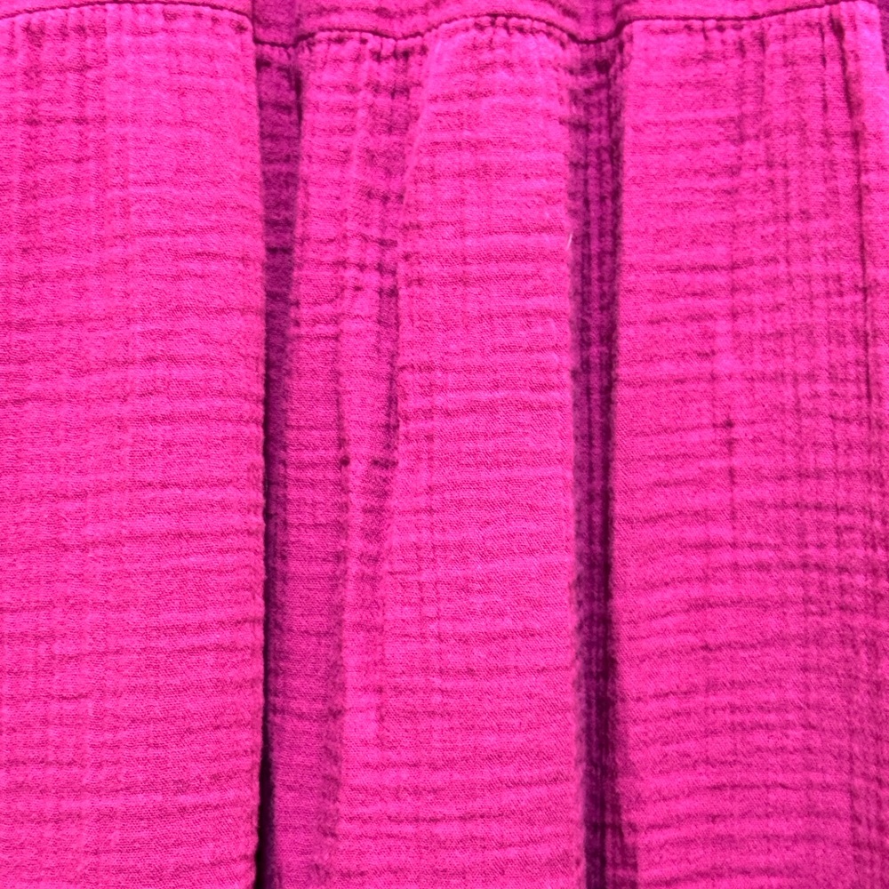 *SOLD*Old Navy Boysenberry Juice Puff-Sleeve Tiered Mini Dress Women’s Size L - Picture 5 of 9